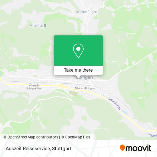 Auszeit Reiseservice map