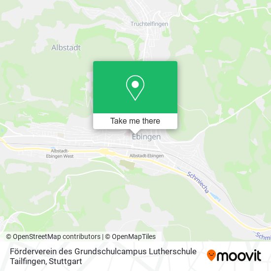 Карта Förderverein des Grundschulcampus Lutherschule Tailfingen