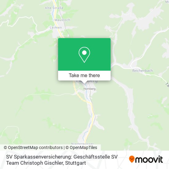 SV Sparkassenversicherung: Geschäftsstelle SV Team Christoph Gischler map