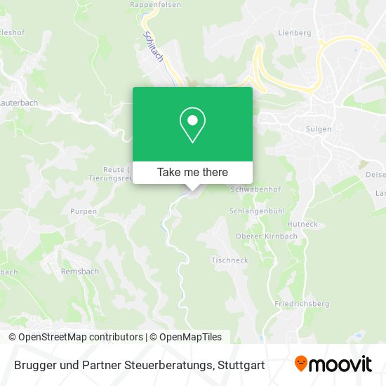 Brugger und Partner Steuerberatungs map