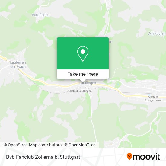 Bvb Fanclub Zollernalb map