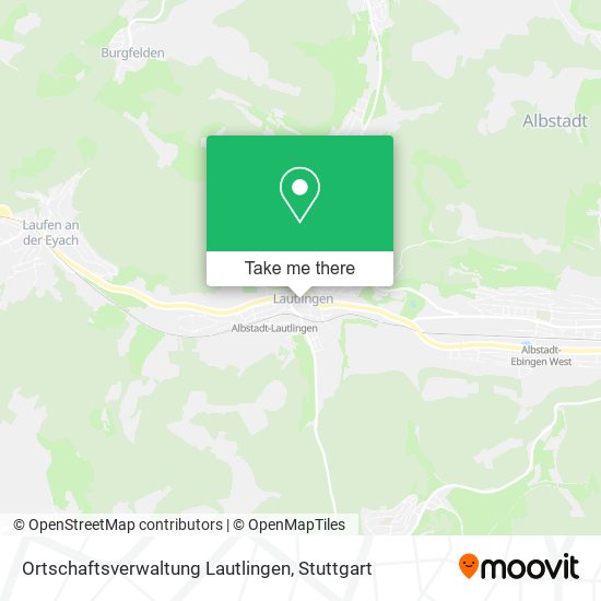Карта Ortschaftsverwaltung Lautlingen