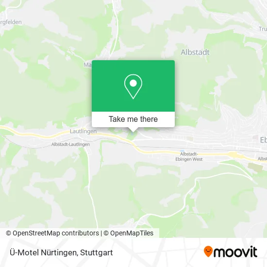 Карта Ü-Motel Nürtingen
