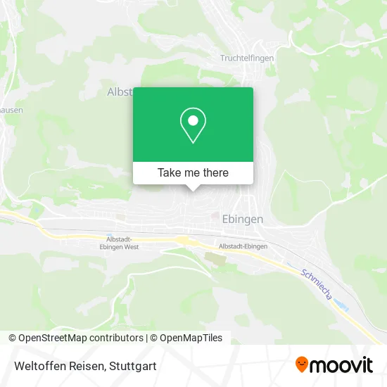Карта Weltoffen Reisen