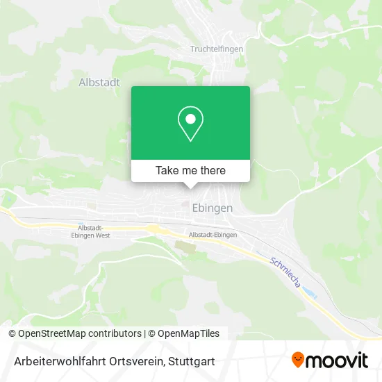 Карта Arbeiterwohlfahrt Ortsverein