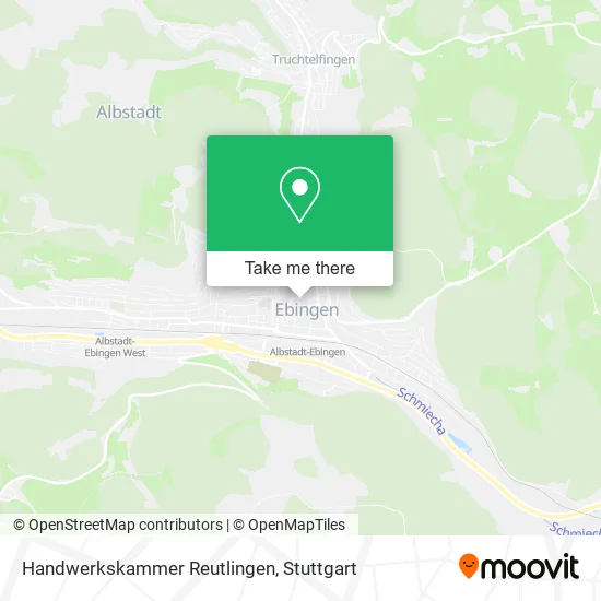Карта Handwerkskammer Reutlingen