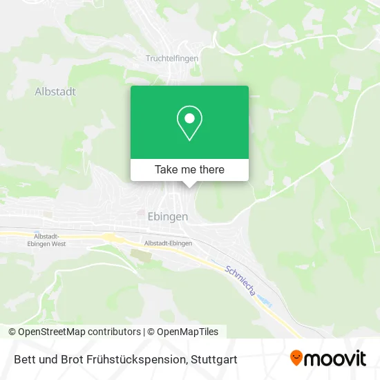 Карта Bett und Brot Frühstückspension
