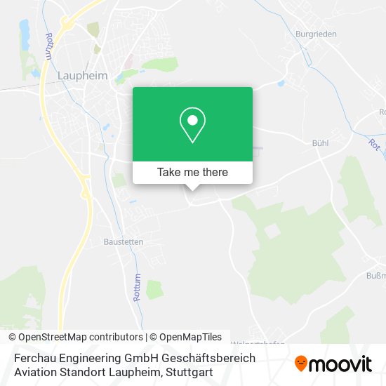 Ferchau Engineering GmbH Geschäftsbereich Aviation Standort Laupheim map