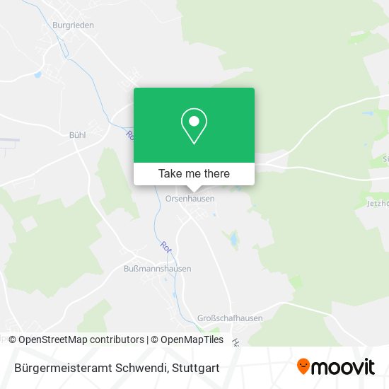 Bürgermeisteramt Schwendi map