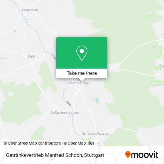 Getränkevertrieb Manfred Schoch map