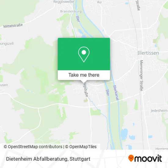 Карта Dietenheim Abfallberatung