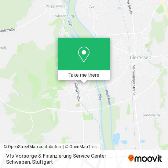 Карта Vfs Vorsorge & Finanzierung Service Center Schwaben