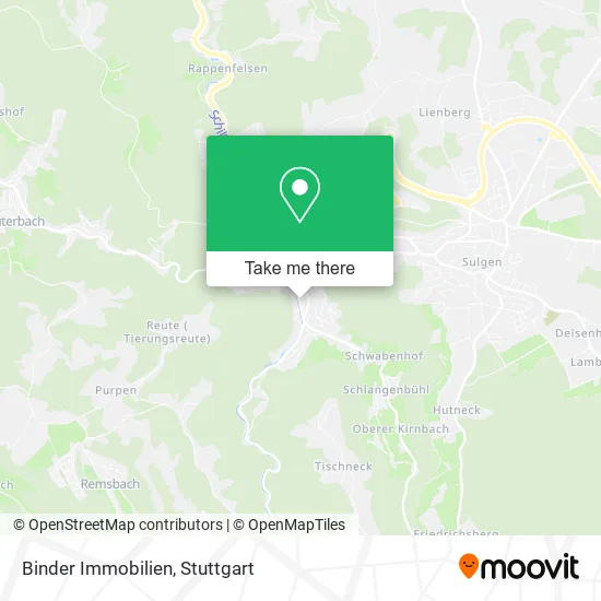 Карта Binder Immobilien