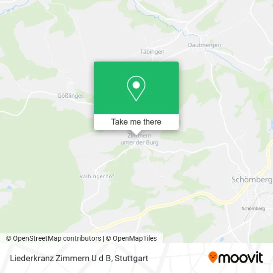 Карта Liederkranz Zimmern U d B