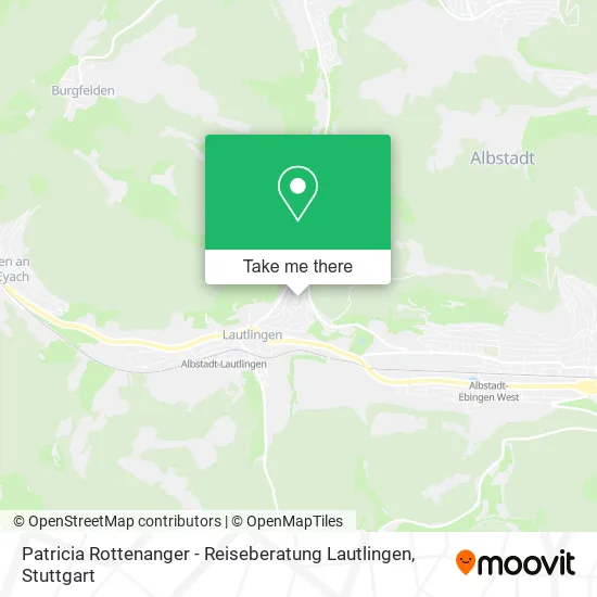 Карта Patricia Rottenanger - Reiseberatung Lautlingen