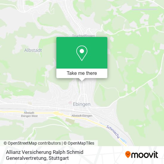 Карта Allianz Versicherung Ralph Schmid Generalvertretung