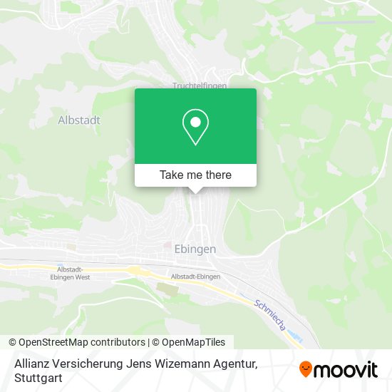 Карта Allianz Versicherung Jens Wizemann Agentur