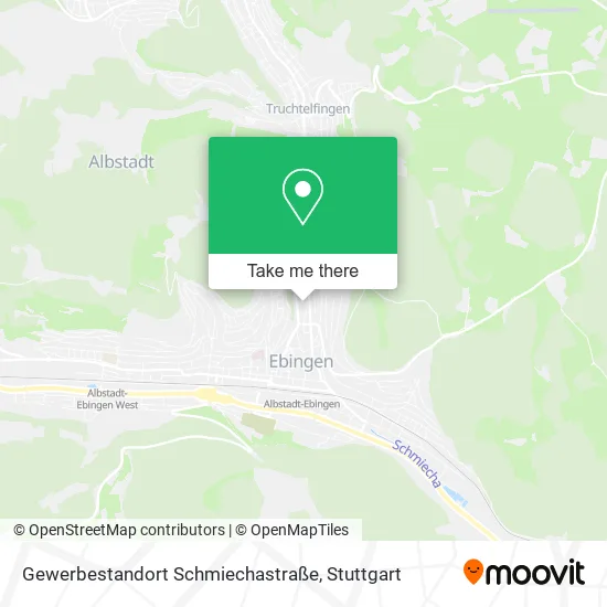 Карта Gewerbestandort Schmiechastraße