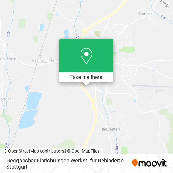 Карта Heggbacher Einrichtungen Werkst. für Behinderte