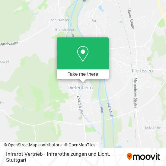 Карта Infrarot Vertrieb - Infrarotheizungen und Licht