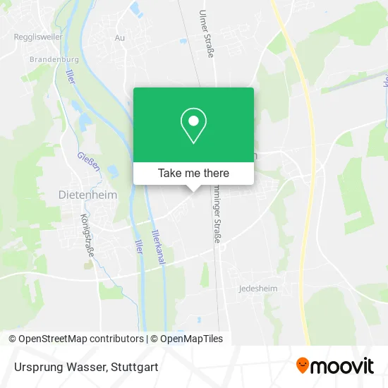 Карта Ursprung Wasser