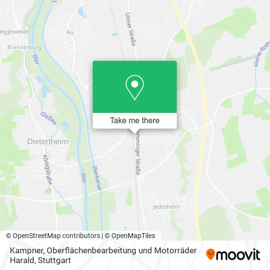 Карта Kampner, Oberflächenbearbeitung und Motorräder Harald