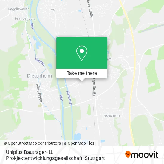 Карта Uniplus Bauträger- U. Prokjektentwicklungsgesellschaft