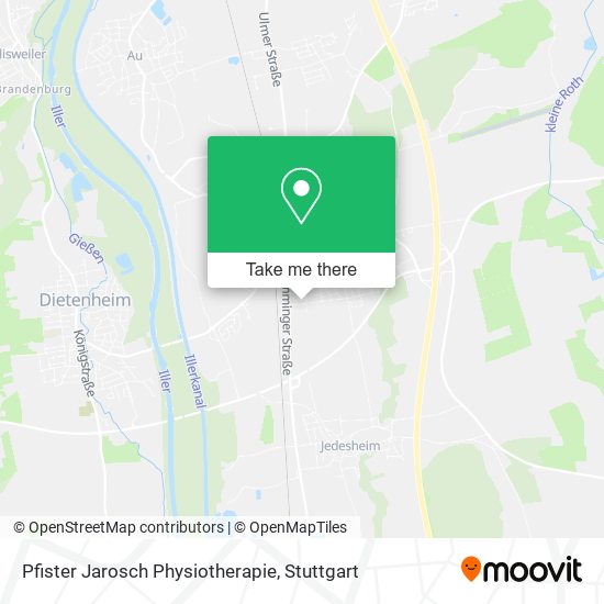 Pfister Jarosch Physiotherapie map