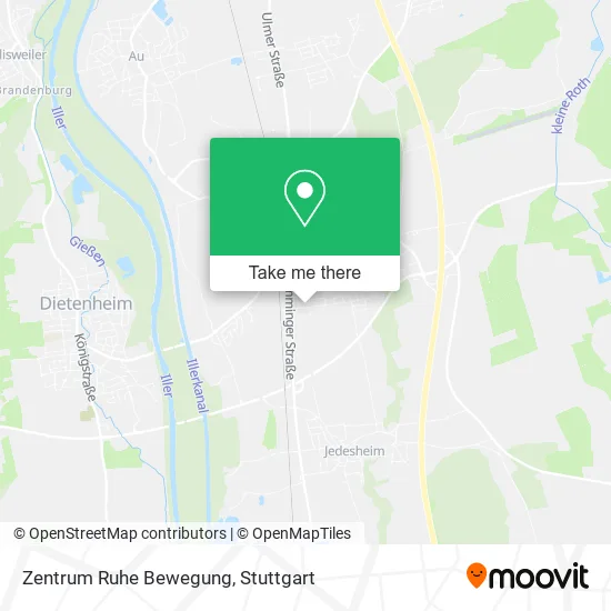 Карта Zentrum Ruhe Bewegung