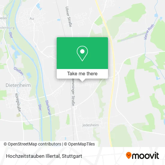 Карта Hochzeitstauben Illertal