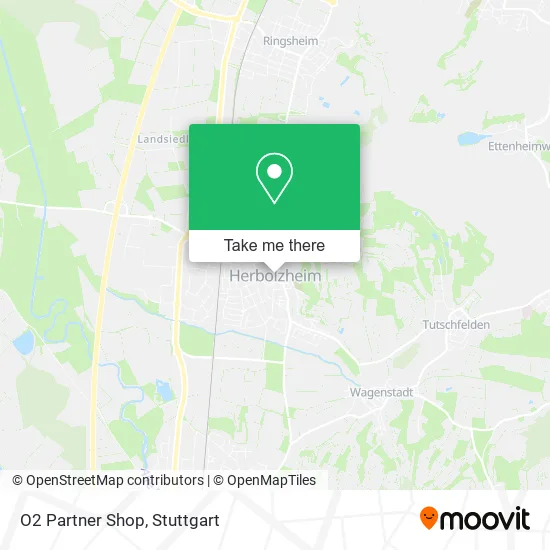 O2 Partner Shop map