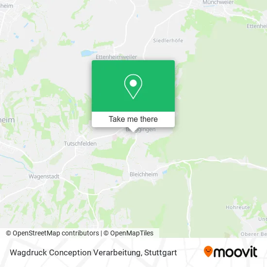 Карта Wagdruck Conception Verarbeitung
