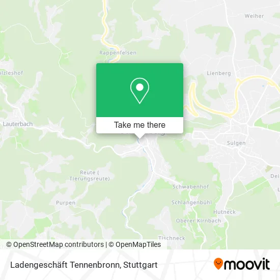 Карта Ladengeschäft Tennenbronn