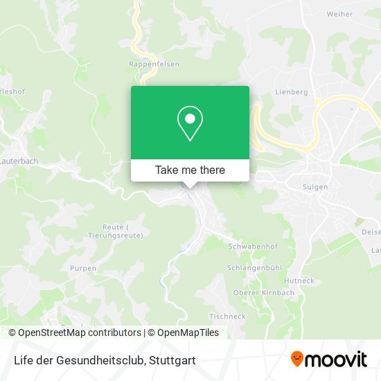 Life der Gesundheitsclub map