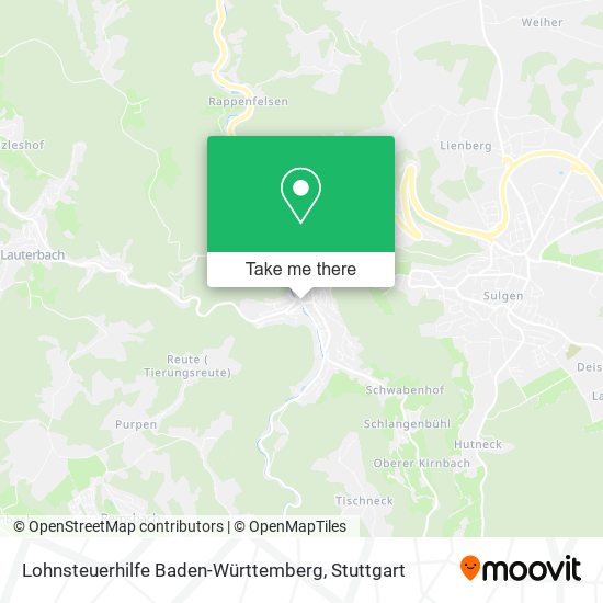 Карта Lohnsteuerhilfe Baden-Württemberg