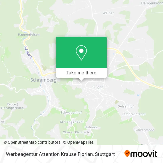 Карта Werbeagentur Attention Krause Florian