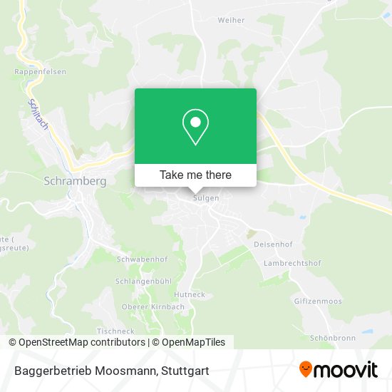 Baggerbetrieb Moosmann map