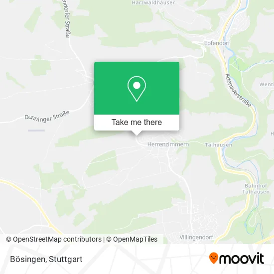 Карта Bösingen