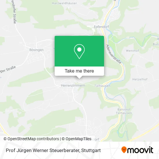 Карта Prof Jürgen Werner Steuerberater