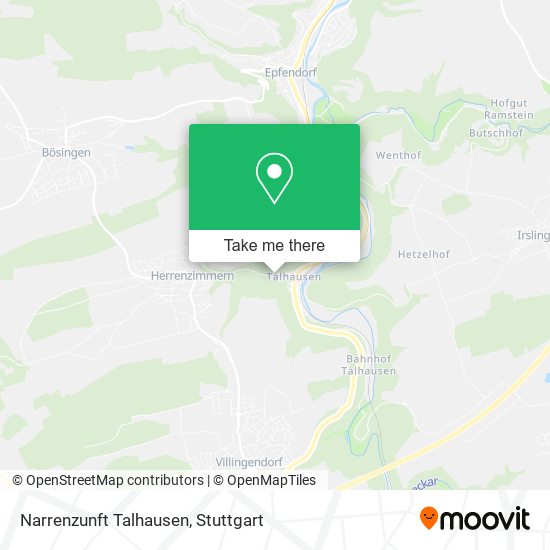 Narrenzunft Talhausen map