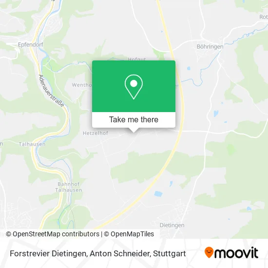 Карта Forstrevier Dietingen, Anton Schneider