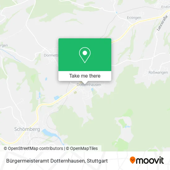 Карта Bürgermeisteramt Dotternhausen