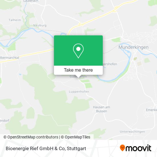 Bioenergie Rief GmbH & Co map