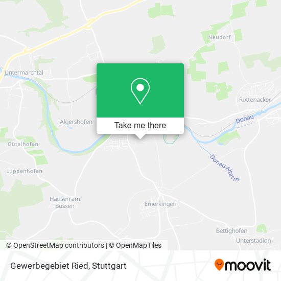 Gewerbegebiet Ried map