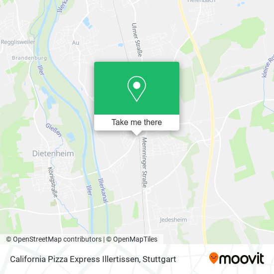 California Pizza Express Illertissen map