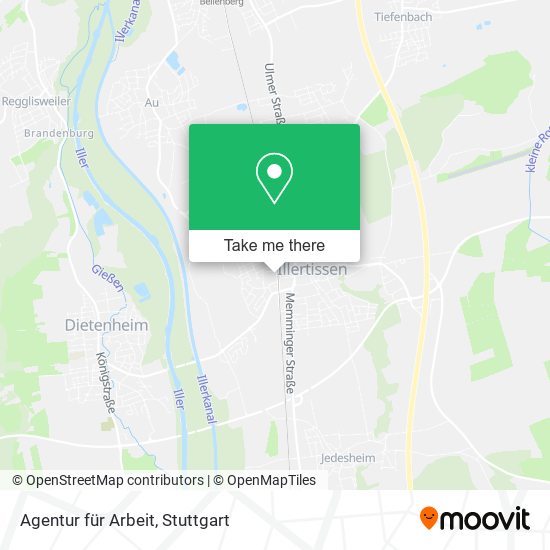 Agentur für Arbeit map