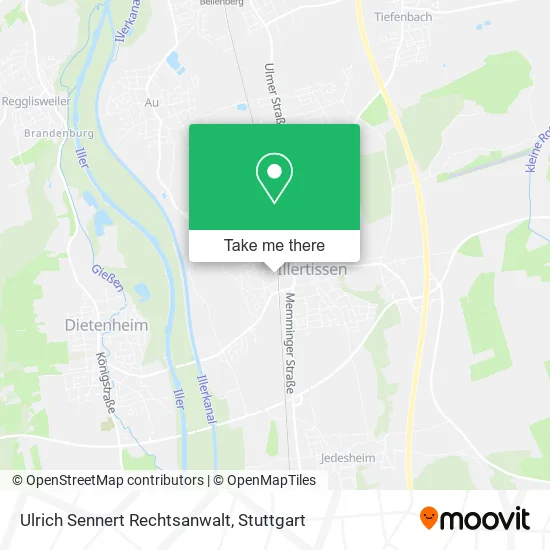Карта Ulrich Sennert Rechtsanwalt