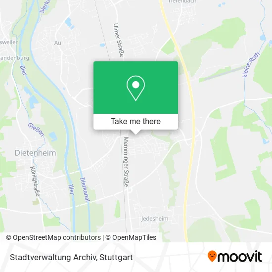 Карта Stadtverwaltung Archiv