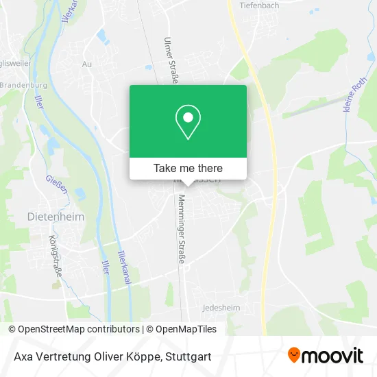 Карта Axa Vertretung Oliver Köppe