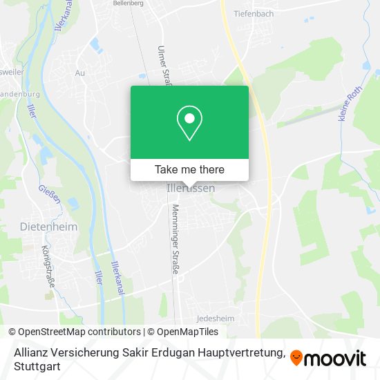 Allianz Versicherung Sakir Erdugan Hauptvertretung map